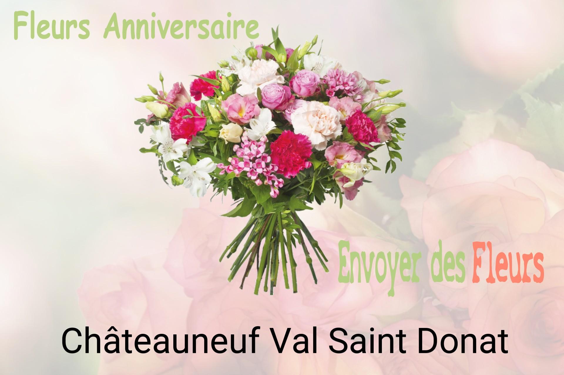 Bouquet de fleurs d’anniversaire livré à Châteauneuf-Val-Saint-Donat