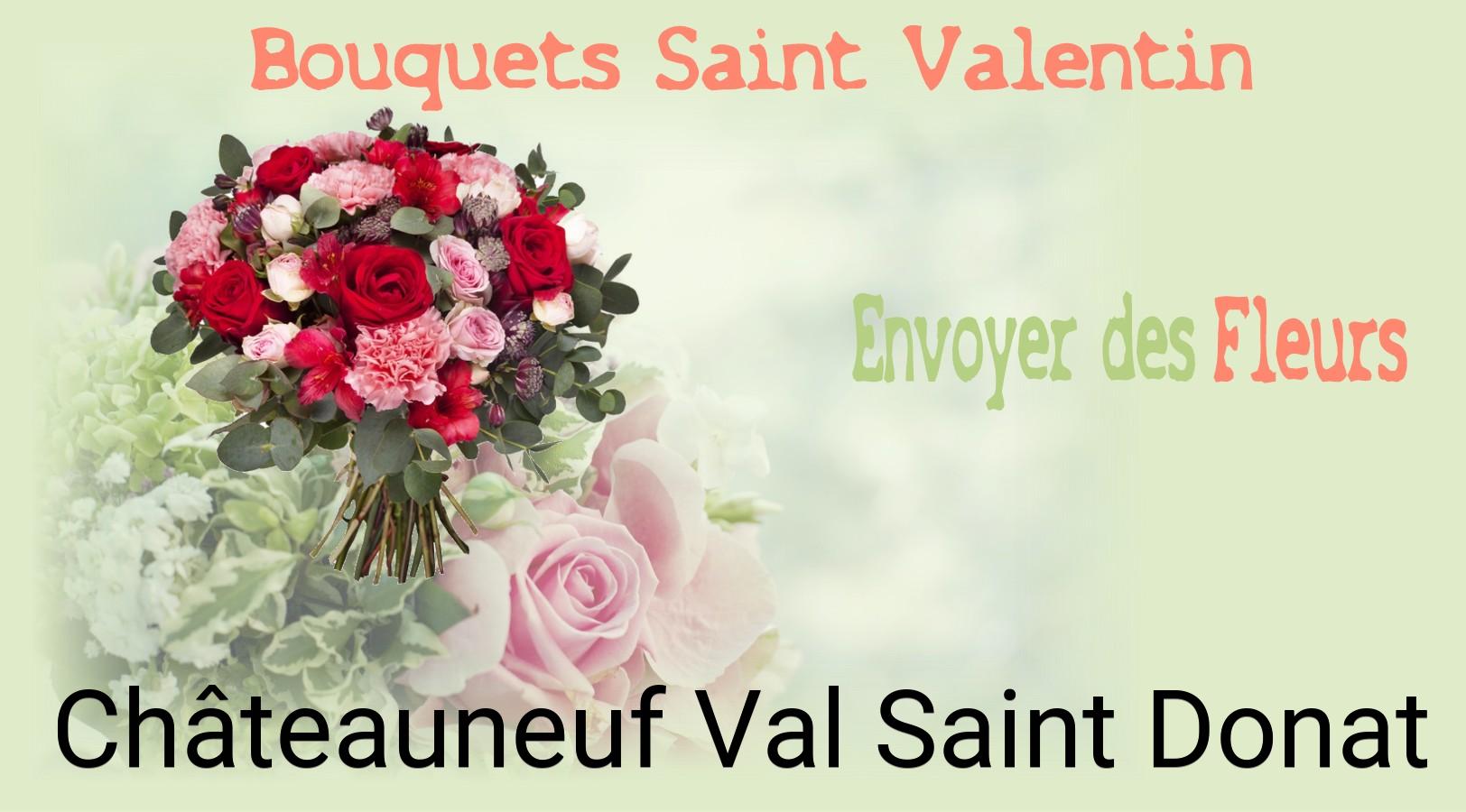 Roses de Saint-Valentin livrées à Châteauneuf-Val-Saint-Donat